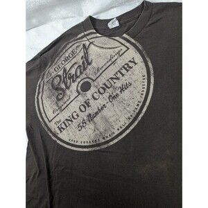 George Strait 2012 Tour Shirt Mens XL King of Country 58 #1 Hits Brown Concert